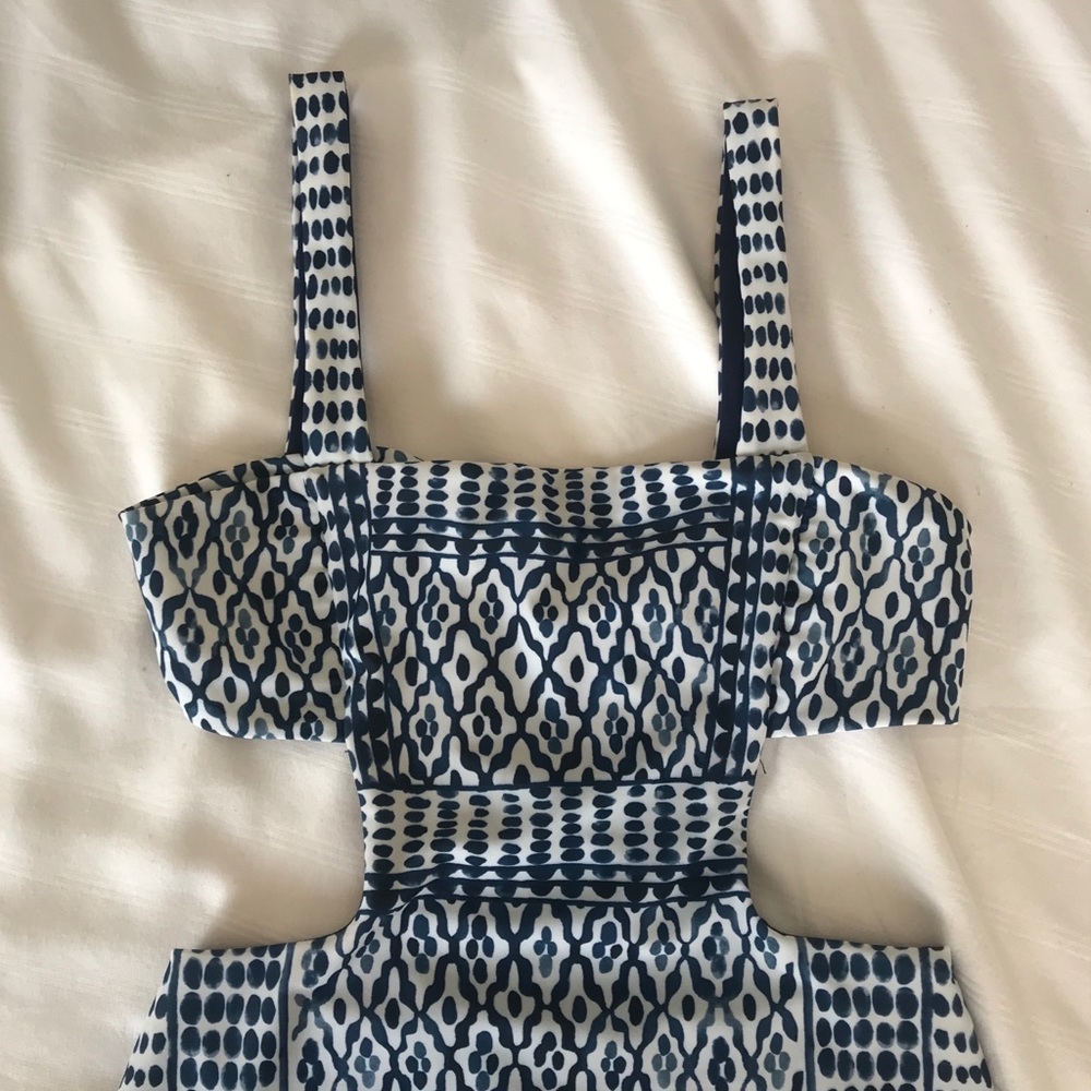 Mara Hoffman Blue Patterned One Piece Swimsuit - image 6